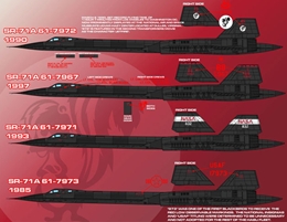 アフターバーナーデカール48-078 SR-71 ブラックバーズ パート1       