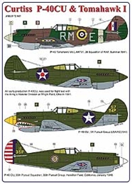 AML1/72 カーチス P-40CUとトマホーク1                        