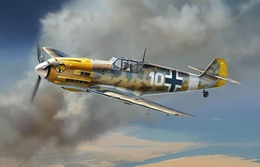 サイバーホビー1/32 WW.II ドイツ空軍 メッサーシュミット Bf109E-7 Trop
