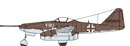 サイバーホビー1/48 Me262A-1a/U4 ボマーインターセプター w/エンジン  