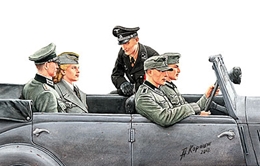 マスターボックス1/35 独・乗用車乗員6体・将校+女性兵士+ドライバー           