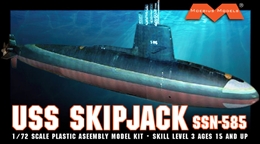 メビウスモデル1/72 アメリカ海軍 原子力潜水艦　USS スキップジャック        