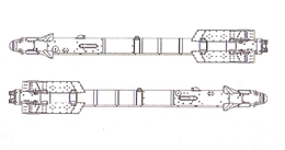 R.V.エアクラフト1/72 R-73(AA-11アーチャー)短距離空対空ミサイル         