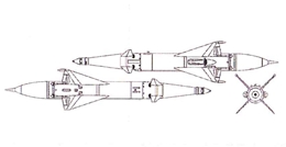 R.V.エアクラフト1/72 RS-2U(AA-1アルカリ)短距離空対空ミサイル          