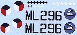 AML1/32 スピットファィアMk.9cマスクとデカール「DUoN,NNoN」(タミヤ)   