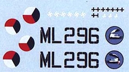 AML1/48 スピットファィアMk.9cマスクとデカール「DUoN,NNoN」(ハセガワ) 