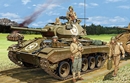 ブロンコモデル1/35 米・M24チャーフィー軽戦車(大戦型)+戦車兵4体           
