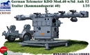 ブロンコモデル1/35 独・砲兵距離測定器KDO1940年型+トレーラーSd.Anh 52   