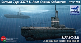 ブロンコモデル1/35 独・UボートXXIII型沿岸用潜水艦                 