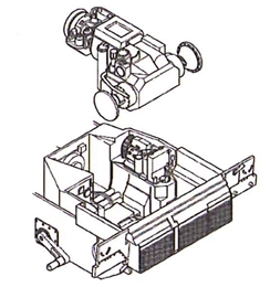 CMK1/35 M-1A2 エイブラムス戦車 エンジン(ドラゴン)             