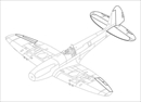 CMK1/48 スピットファィア Mk.46/47 動翼(エアフィックス)            