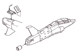 CMK1/32 BAeホークT.Mk.1A エアブレーキとエアインテイク/排気ノズルカバー(レ
