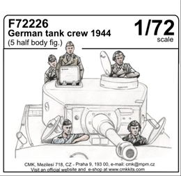 CMK1/72 WW2 独戦車兵 1944 半身像 5体セット                   