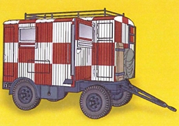 CMK1/35 Sd.Anh.473 木製キャビン汎用牽引式トレーラー              