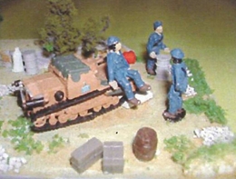 ドックモデル1/72 WW2 イタリア軍 戦車兵 休息セット(3体入)             