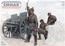 エマー1/35 WW1 ドイツ砲兵と76ミリ砲                          