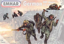 エマー1/72 WW1 ドイツ兵&タンククルー                          