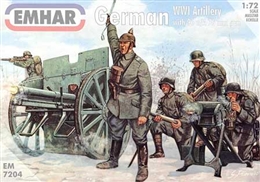 エマー1/72 WW1 ドイツ兵&96n/a77mm                       