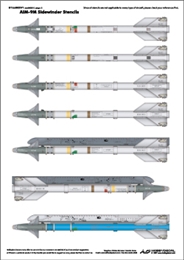 ホビーデカールST32062V1 AIM-9M サイドワインダー ミサイル 注意書     