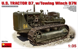 ミニアート1/35 米軍トラクターD7 牽引ウインチD7N付                    