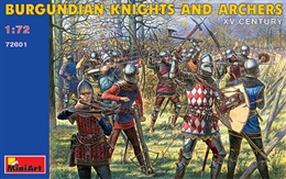 ミニアート1/72 ブルゴーニュ騎士と弓兵(15世紀) フィギュアセット           