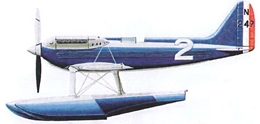 パブラ1/72 スーパーマリン S.6 シュナイダーカップ優勝機+陸上移動用ドーリー  