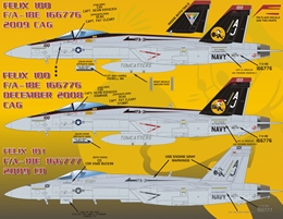 アフターバーナーデカール48-059 米海軍 F/A-18E VFA-31 フィリックス ルール