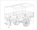 トランペッターモデル1/35 M1082 LMTV トレーラー                 