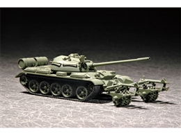 トランペッターモデル1/72 ソ連 T-55 KMT-5 マインローラ             