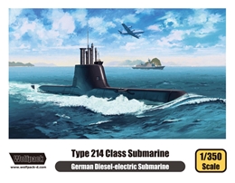 ウルフパック1/350 独 タイプ214 輸出型潜水艦                     