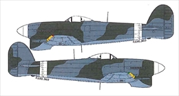 AML1/48 ホーカー タイフーン Mk.1b 後期カモフラージュマスク            