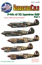 バラクーダデカール72005 1/72 P-40 RAF 第112飛行隊 パート1     