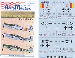 エアロマスター72-204 トゥーリトル トゥーレイト パート2 Fw190D-9        