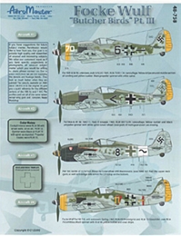 エアロマスター48-758 ブッチャーバーズ パート3 Fw190A-8/F-8      