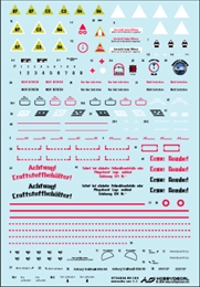 ホビーデカールST24004V1 Bf109 機体注意書                    