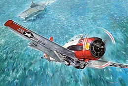 ローデン1/48 米・ノースアメリカンT28Cトロージャン複座レシプロ艦上練習機       