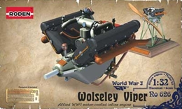 ローデン1/32 英・ウズレーバイパー水冷エンジン・WW1ディスプレイ        