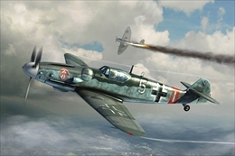 トランペッターモデル1/32 ドイツ軍 メッサーシュミット Bf109 G-6 後期型    