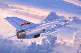 トランペッターモデル1/48 中国空軍 J-7B 多用途戦闘機                 