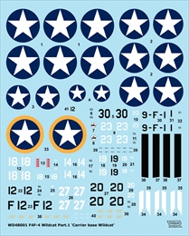 ウルフパック1/48 F4F-4 ワイルドキャット パート1 太平洋戦線 米空母艦載機    